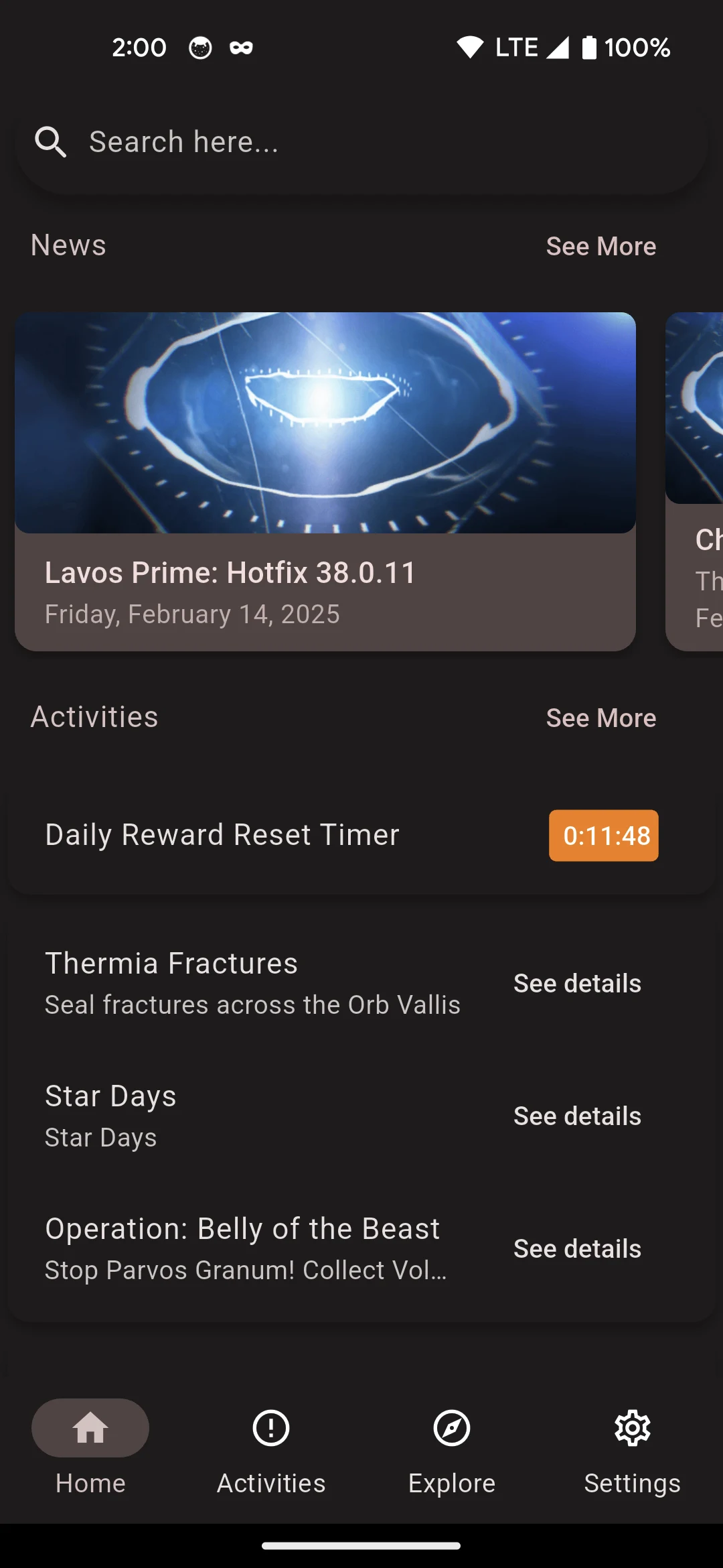 Cephalon Navis - Warframe hub screenshot